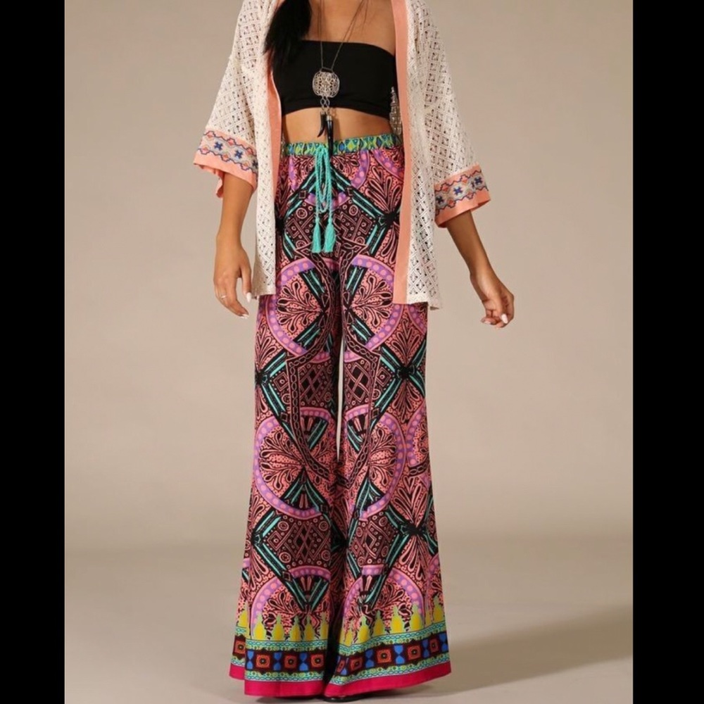 FLYING TOMATO WIDE LEG PALAZZO PANTS